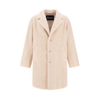 Herno Single-Breasted Coats - Heren - Mantels - Beige - Maat: XL Poliester