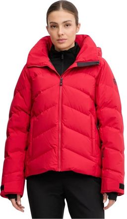 Rossignol Wispile Ripstop Down Jacket - Dames - Ski Jassen - Rood - XS - Leer - Fitness