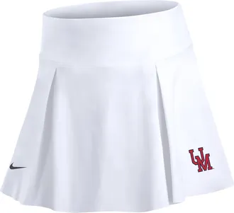 Nike Ole Miss Rebels Club Nike Womens Fleece Skirt in White | W76313H525MISI-WHT
