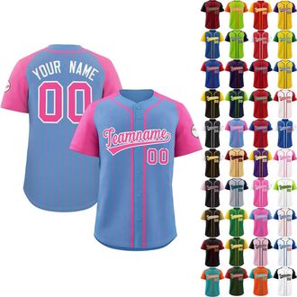 Generic Custom Baseball Jersey Hip Hop Sport Shirt Personalized Team Name Number Logo Baseball Shirts Sports Uniform for Men Women Youth 08