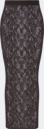 Wolford Infinite sheer lace midi skirt