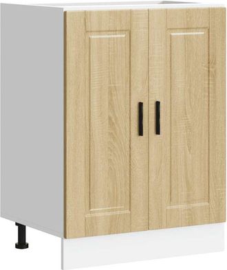 vidaXL Kitchen Base Cabinet Porto Sonoma Oak Engineered Wood Vidaxl