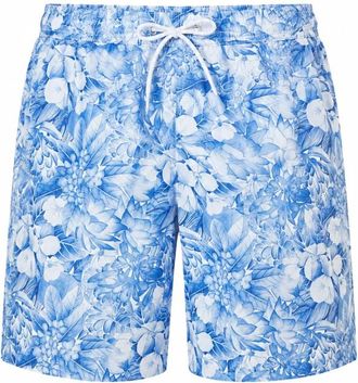 Paul & Shark Zwemshort met bloemenprint - Heren - Badkleding - Veelkleurig - Maat: S Poliester