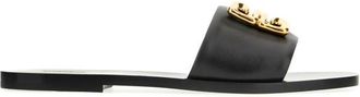 Givenchy 4G Barok Slippers - Dames - Sandalen - Zwart - 36 EU - Leer - Schoenen