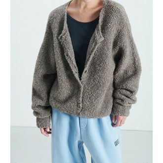 American Vintage Dik vest met ronde hals, lange mouwen, ZOLLY