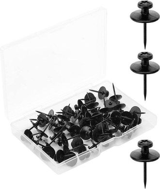OEM Clavos Dobles Para Colgar Fotos, 50 Unidades, Negros, Clavos Para Fotos, Chinchetas De Pared, Clavos De Pared Para Colgar, Colgadores De Fotos