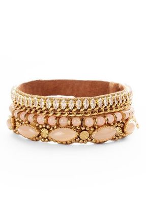 Deepa Gurnani Kia Cuff Bracelet in Peach at Nordstrom