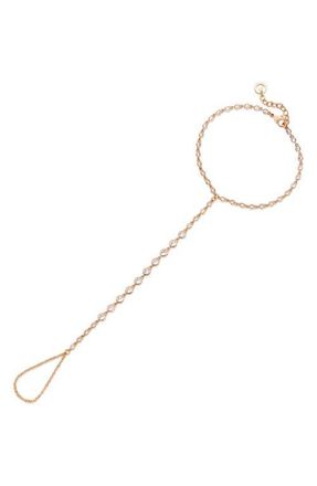 Lili Claspe Cici Hand Chain in Gold at Nordstrom