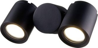 Maytoni Wall Street Aplique Negro, 2 Luces IP54, GU10