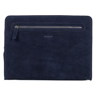 Howard London Tassen, Heren, Blauw, ONE Size, Leer, Laptop Sleeve Kieran