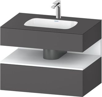 Duravit Qatego Lavabo Encastrado Con Base De Lavabo Consola, - Duravit