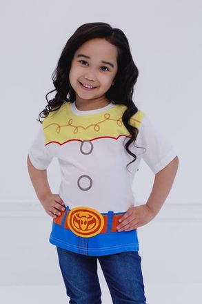 Disney Toy Story Cosplay Short Sleeve T-Shirt in Jessie Cowgirl White at Nordstrom, Size 12M