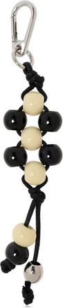 Christophe Lemaire beaded keychain - unisex - zamac/Polyester/Plastic - One Size - Black
