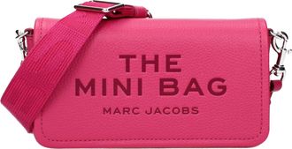 Marc Jacobs Crossbody Bags The Mini Bag Dames Leer Fuchsia/Framboos