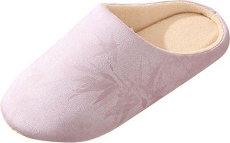 Generic Womens Slippers Indoor Slip-On Flat House Soft Quiet Sole Memory Foam Cozy Non-Slip Casual House Shoes Footwear Lightweight Comfortable size 4