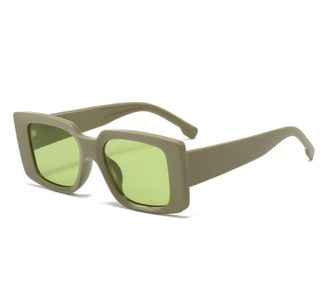 Generic Mens And Womens Small Frame Outdoor Sunglasses Sports Driving Vacation Sun Glasses(Green)