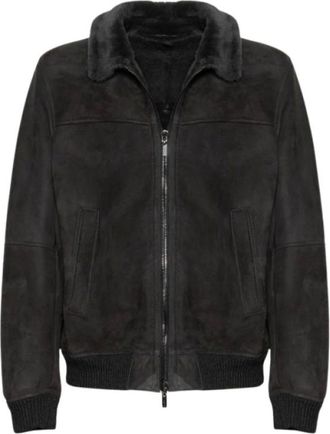 Gimos Cazadora Bomber Biker de Ante y Piel de Borrego - Jackets - Hombre - Gris - 3XL