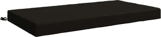 vidaXL Almohada Para El Asiento Soest 100% Poli&eacute;ster Negro Vidaxl