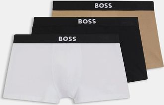 HUGO BOSS Mens 3 Pack of Trunks in Stretch Cotton - Multi - Size: 37/36/32