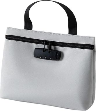 Generic Money Bag With Lock,Large Capacity Lockable Zipper Organizer Pouch | Money Organizer Bag - for Documents Tickets Bankbooks Keys Passport Valuables