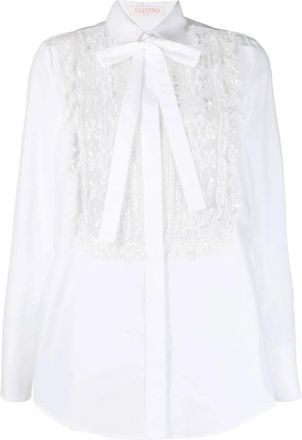 Valentino Garavani Lace-Bib Tailored Shirt