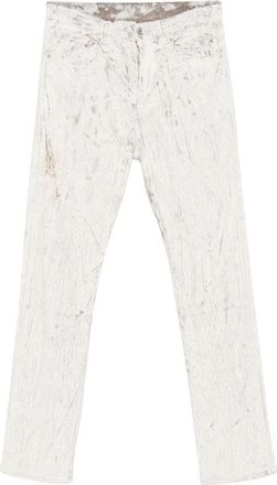 Rick Owens Headon Broeken - Heren - Straight fit broeken - Wit - W33 - Katoen - Broeken