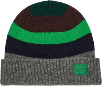 Paul Smith Multicolor Striped Beanie Cap