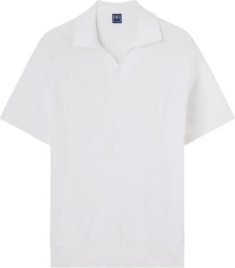 Fedeli Matheus Polo met korte mouwen - Heren - Polos - Wit - M - Katoen - Tops