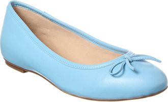 French Sole Emerald Leather Flat