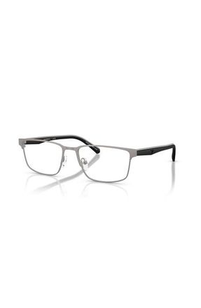Emporio Armani 56mm Rectangle optical glasses in Grey at Nordstrom