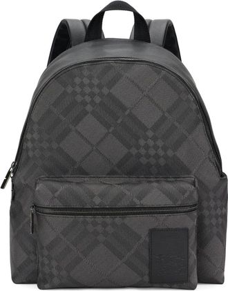 Burberry Tassen, Heren, Grijs, ONE Size, Nylon, Check Jacquard Rugzak