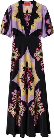 La DoubleJ Abito con stampa a fiori - Viola