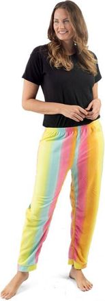 Leveret Womens Fleece Printed Holiday Pajama Pants in Rainbow at Nordstrom, Size X-Small