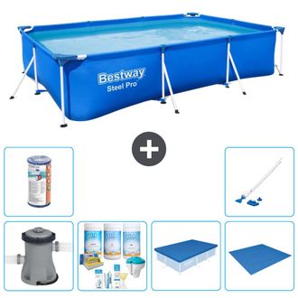 Bestway Piscina Bestway Steel Pro Rectangular - 300x201x66 Cm - 8-piezas S21564