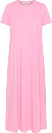 Soaked In Luxury Rosebloom Jurk met korte mouwen - Dames - Maxi kleedjes - Roze - M - Kleedjes