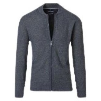 Casamoda Heren, Truien, Grijs, Maat: M Katoen