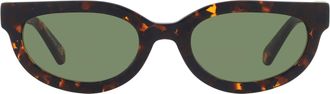 Off-white SPARKS Green Oval Unisex Sunglasses OERI13D 6055 53