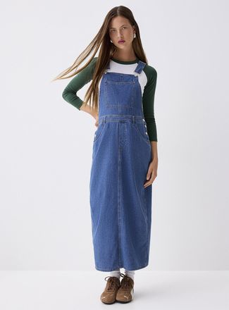 Twik Womens Thin denim apron dress
