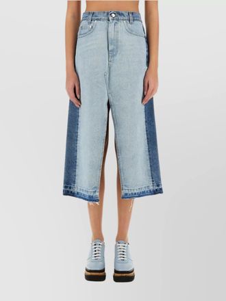 Stella McCartney skirt denim contrasting panel