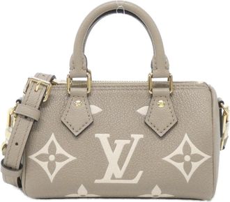 Louis Vuitton Beige Bicolor Tourterelle Leather Boston Bag (Pre-Owned)