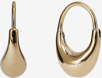 Otiumberg Creolen aus goldenem Silber Small Roscida Drop