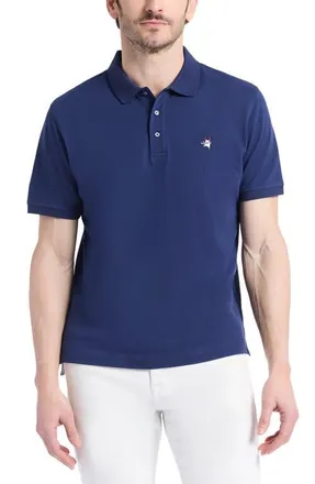 Robert Graham Devil Cotton Polo in Navy at Nordstrom, Size X-Large