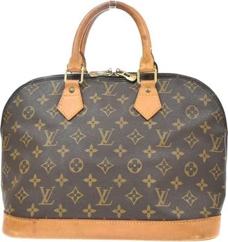 Louis Vuitton Alma Monogram Canvas Brown Canvas Handbag (Pre-Owned)