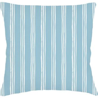 Anaya with Love Ocean Drift Blue Stripe Linen Euro Pillow 26x26 with Down Insert at Nordstrom