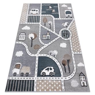 RugsX RugsX Fun Rug in Grey | Size: 280 cm x 370 cm