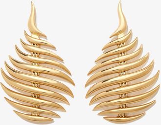 Fernando Jorge 18K Yellow Gold Flame Small Drop Earrings - Womens - 18kt Yellow Gold