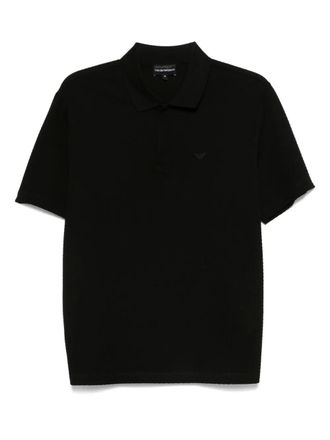 Emporio Armani cotton polo shirt - men - Cotton - M - Black