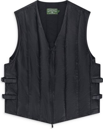 Denim Tears Black Oakland Leather Vest