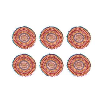 OEM 6 Cojines Redondos De Suelo Con Dise&ntilde;o De Mandala Indio, Estilo Bohemio, Con Funda N.&deg; 13