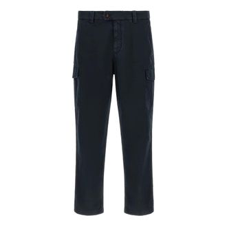 Brunello Cucinelli Trousers - male - Brunello Cucinelli - Straight Trousers - Blue - XL - Trousers